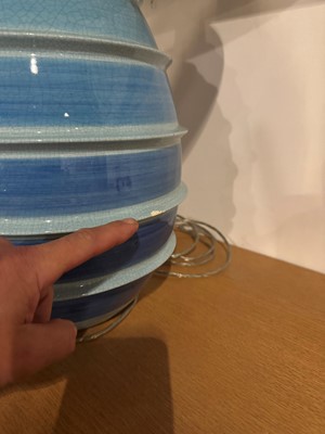 Lot 133 - A ceramic table lamp