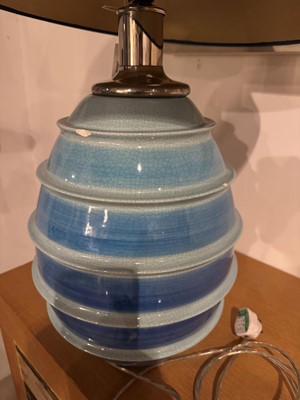 Lot 133 - A ceramic table lamp