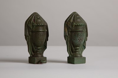 Lot 130 - A large cast iron 'funerary' urn