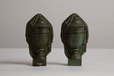 Lot 130 - A large cast iron 'funerary' urn