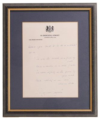 Lot 218 - 'To See a World...' written by Prime Minister Margaret Thatcher