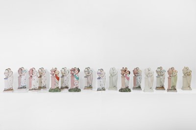 Lot 438 - A collection of pearlware figures