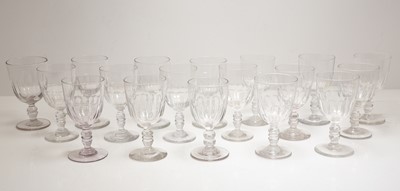 Lot 266 - A set of French wine glasses