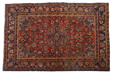 Lot 301 - A pair of central Persian Kashan rugs