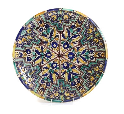 Lot 228 - A Moorish glazed earthenware bowl