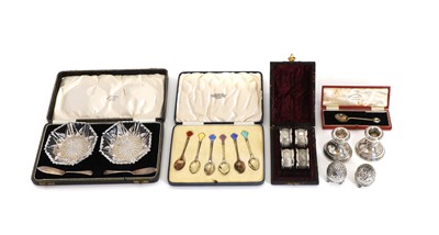 Lot 20 - Six silver gilt and enamel teaspoons