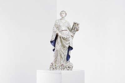 Lot 442 - A Wedgwood pearlware figure of Fortitude