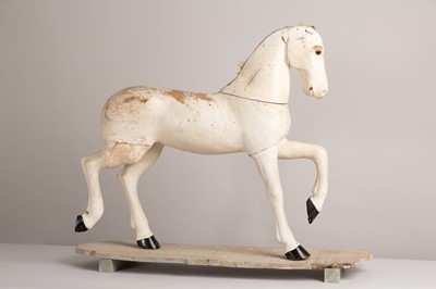 Lot 74 - A carved and painted model of a horse