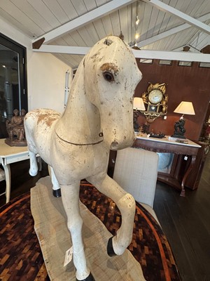Lot 74 - A carved and painted model of a horse