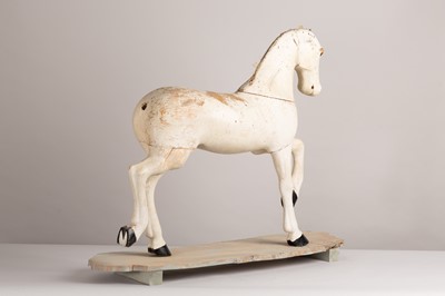 Lot 74 - A carved and painted model of a horse