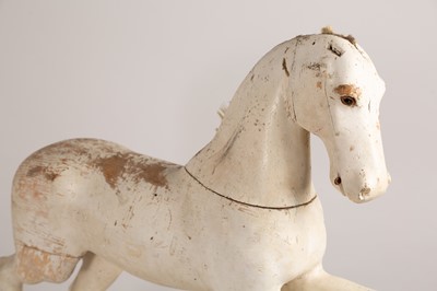 Lot 74 - A carved and painted model of a horse
