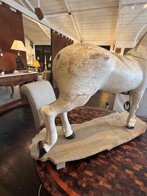 Lot 74 - A carved and painted model of a horse