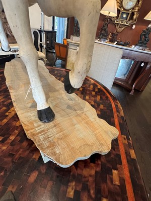 Lot 74 - A carved and painted model of a horse