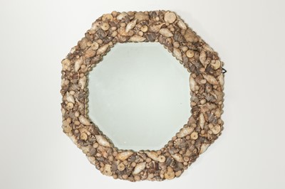 Lot 126 - Two shell-encrusted mirrors