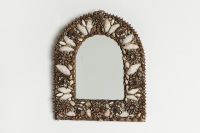 Lot 126 - Two shell-encrusted mirrors