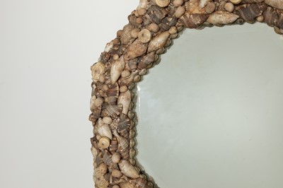 Lot 126 - Two shell-encrusted mirrors