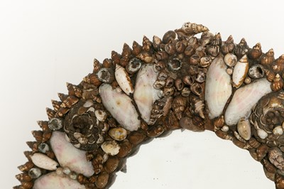Lot 126 - Two shell-encrusted mirrors