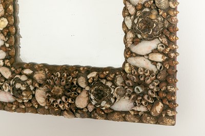 Lot 126 - Two shell-encrusted mirrors
