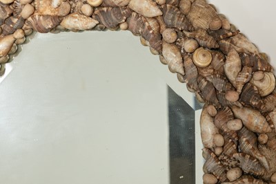 Lot 126 - Two shell-encrusted mirrors
