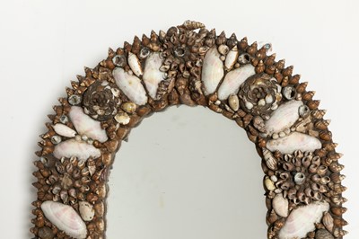 Lot 126 - Two shell-encrusted mirrors