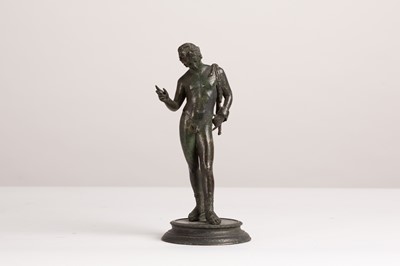 Lot 397 - A patinated bronze figure of Narcissus