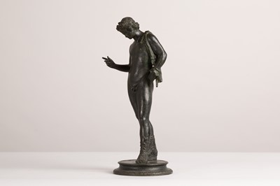 Lot 204 - A bronze figure of Narcissus