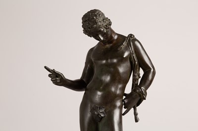 Lot 204 - A bronze figure of Narcissus