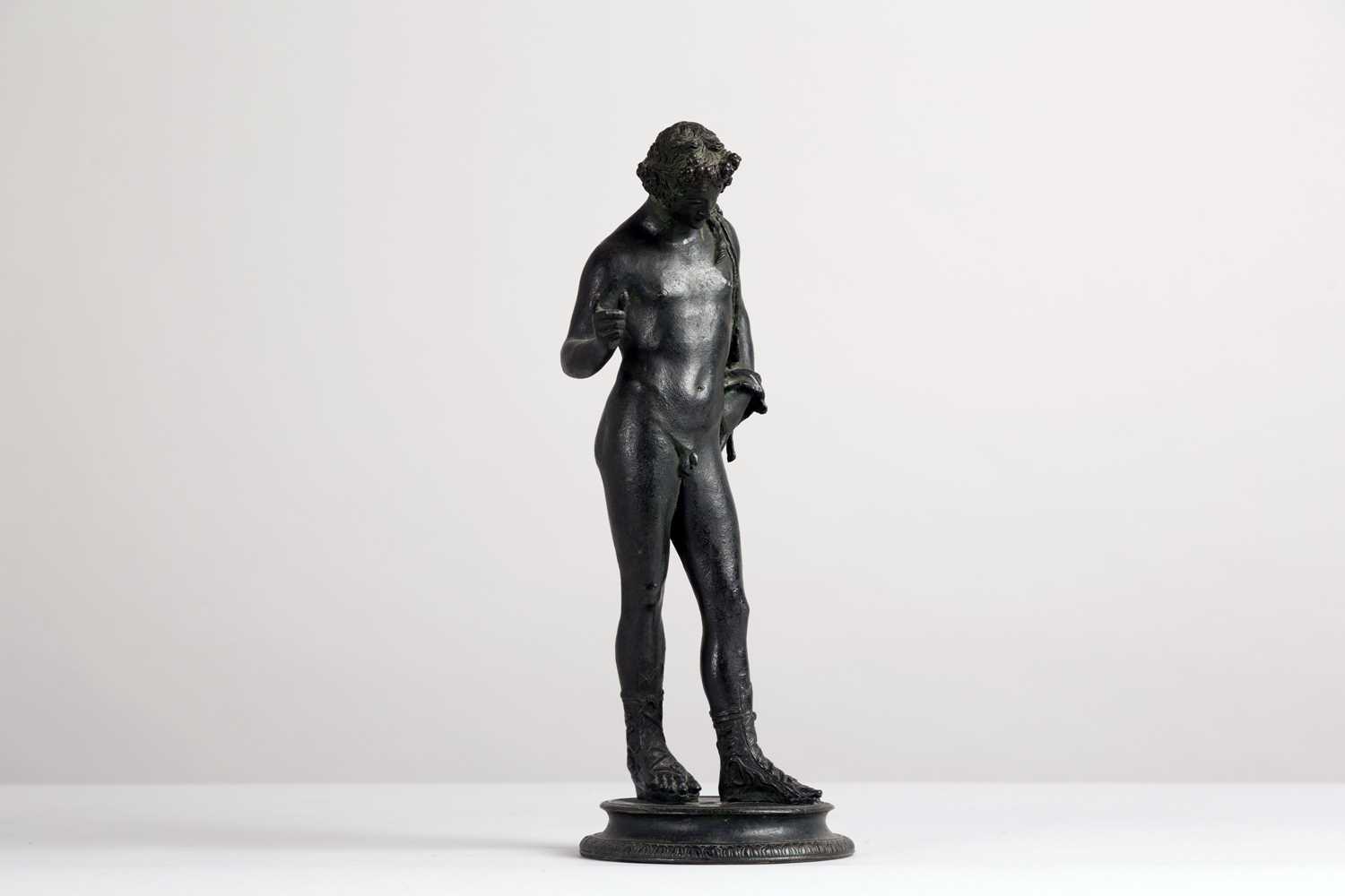 Lot 204 - A bronze figure of Narcissus