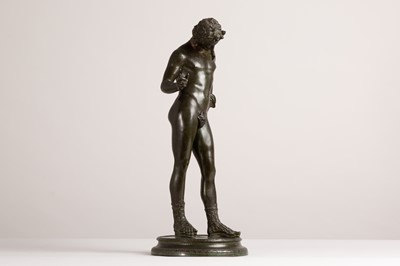 Lot 146 - A bronze figure of Narcissus