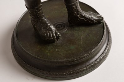 Lot 146 - A bronze figure of Narcissus