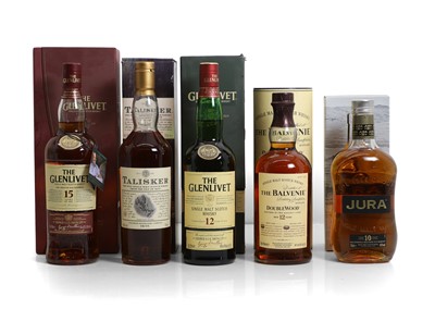 Lot 387 - A selection of Scotch whiskies