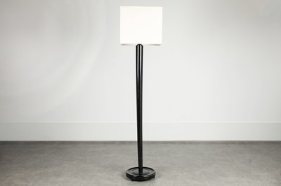 Lot 62 - An ebonised standard lamp