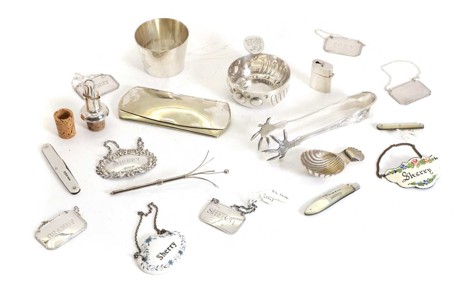 Lot 66 - A silver tasting cup