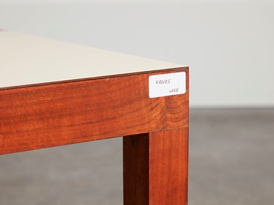 Lot 90 - A walnut, Formica and tile-top coffee table