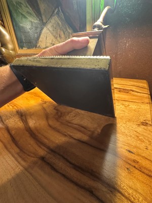 Lot 195 - A pair of brass and cased-glass desk lamps