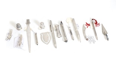 Lot 76 - An Asprey silver propelling pencil
