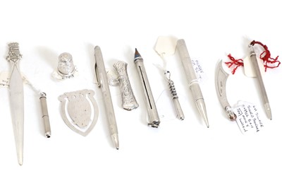 Lot 76 - An Asprey silver propelling pencil