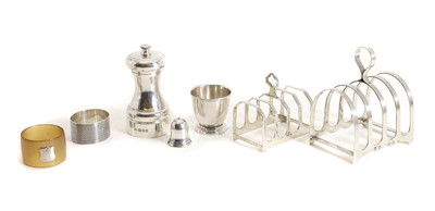 Lot 58 - A silver pepper grinder