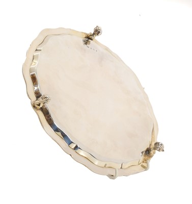 Lot 61 - A silver salver