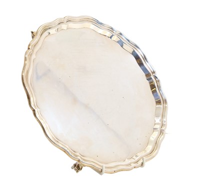 Lot 61 - A silver salver