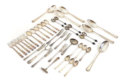 Lot 29 - A group of silver flatware