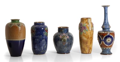 Lot 242 - A Royal Doulton stoneware vase