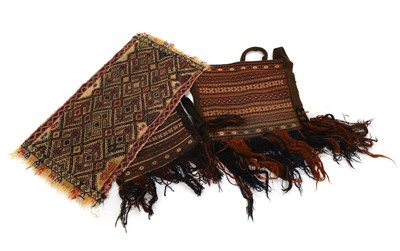 Lot 455 - Two flatweave wool bags