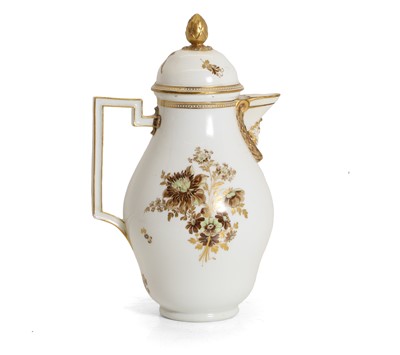 Lot 213 - A Meissen Marcolini period coffee pot and cover