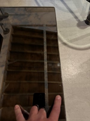 Lot 98 - A wrought-iron coffee table