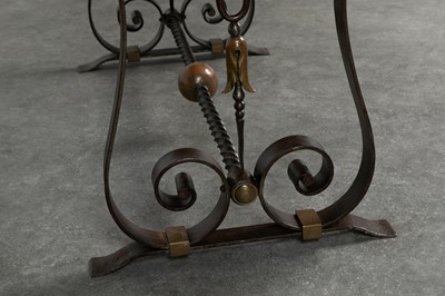 Lot 98 - A wrought-iron coffee table