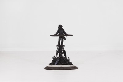 Lot 471 - A cast iron ‘sailor’ stick stand