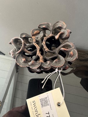 Lot 77 - A carved bamboo libation cup