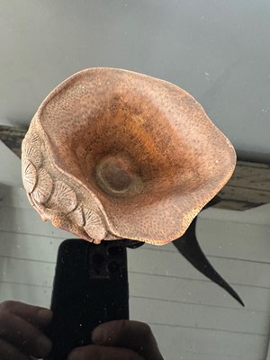 Lot 77 - A carved bamboo libation cup