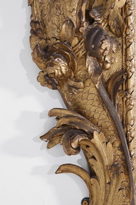 Lot 121 - A pair of George II giltwood pier mirrors attributed to Matthias Lock